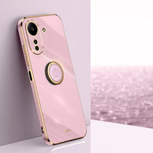 Load image into Gallery viewer, XINLI Straight Edge 6D Electroplate TPU Phone Case with Ring Holder, For Xiaomi 14, For Xiaomi Redmi Note 13 5G, For Xiaomi Redmi 13C 4G, For Xiaomi Redmi Note 13 Pro+, For Xiaomi Redmi Note 13 Pro, For Xiaomi Redmi K60 Ultra / Mi 13T