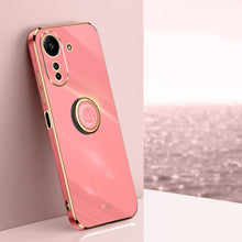 Load image into Gallery viewer, XINLI Straight Edge 6D Electroplate TPU Phone Case with Ring Holder, For Xiaomi 14, For Xiaomi Redmi Note 13 5G, For Xiaomi Redmi 13C 4G, For Xiaomi Redmi Note 13 Pro+, For Xiaomi Redmi Note 13 Pro, For Xiaomi Redmi K60 Ultra / Mi 13T