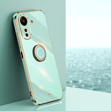 Load image into Gallery viewer, XINLI Straight Edge 6D Electroplate TPU Phone Case with Ring Holder, For Xiaomi 14, For Xiaomi Redmi Note 13 5G, For Xiaomi Redmi 13C 4G, For Xiaomi Redmi Note 13 Pro+, For Xiaomi Redmi Note 13 Pro, For Xiaomi Redmi K60 Ultra / Mi 13T