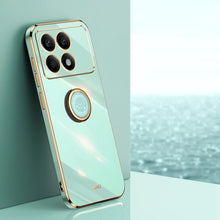 Load image into Gallery viewer, XINLI Straight Edge 6D Electroplate TPU Phone Case with Ring Holder, For Xiaomi Redmi Note 12R, For Xiaomi Redmi K70, For Xiaomi Redmi 12 4G, For Xiaomi Redmi Note 12S 4G, For Xiaomi Redmi Note 12 Pro 4G, For Xiaomi Redmi Note 12 Turbo