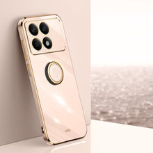 Load image into Gallery viewer, XINLI Straight Edge 6D Electroplate TPU Phone Case with Ring Holder, For Redmi 14C 4G, For Xiaomi Redmi Note 13 Pro 4G, For Xiaomi Redmi Note 13 4G, For Xiaomi Redmi 13C 5G, For Xiaomi Redmi K70E, For Xiaomi 14 Pro