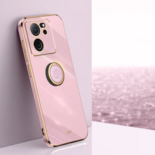 Load image into Gallery viewer, XINLI Straight Edge 6D Electroplate TPU Phone Case with Ring Holder, For Xiaomi 14, For Xiaomi Redmi Note 13 5G, For Xiaomi Redmi 13C 4G, For Xiaomi Redmi Note 13 Pro+, For Xiaomi Redmi Note 13 Pro, For Xiaomi Redmi K60 Ultra / Mi 13T
