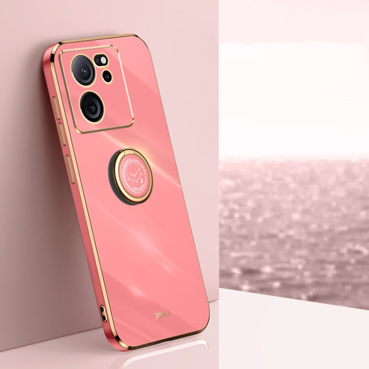 XINLI Straight Edge 6D Electroplate TPU Phone Case with Ring Holder, For Xiaomi 14, For Xiaomi Redmi Note 13 5G, For Xiaomi Redmi 13C 4G, For Xiaomi Redmi Note 13 Pro+, For Xiaomi Redmi Note 13 Pro, For Xiaomi Redmi K60 Ultra / Mi 13T