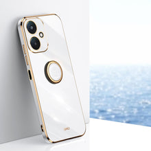 Load image into Gallery viewer, XINLI Straight Edge 6D Electroplate TPU Phone Case with Ring Holder, For Redmi 14C 4G, For Xiaomi Redmi Note 13 Pro 4G, For Xiaomi Redmi Note 13 4G, For Xiaomi Redmi 13C 5G, For Xiaomi Redmi K70E, For Xiaomi 14 Pro