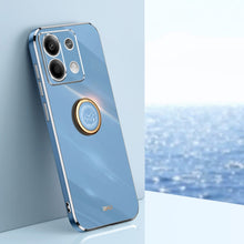 Load image into Gallery viewer, XINLI Straight Edge 6D Electroplate TPU Phone Case with Ring Holder, For Redmi 14C 4G, For Xiaomi Redmi Note 13 Pro 4G, For Xiaomi Redmi Note 13 4G, For Xiaomi Redmi 13C 5G, For Xiaomi Redmi K70E, For Xiaomi 14 Pro