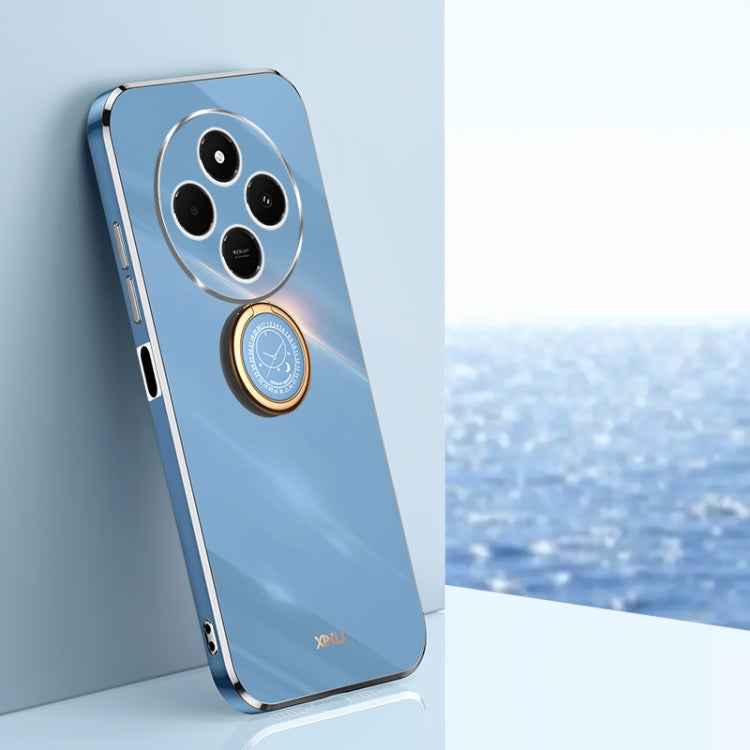 XINLI Straight Edge 6D Electroplate TPU Phone Case with Ring Holder, For Redmi 14C 4G, For Xiaomi Redmi Note 13 Pro 4G, For Xiaomi Redmi Note 13 4G, For Xiaomi Redmi 13C 5G, For Xiaomi Redmi K70E, For Xiaomi 14 Pro