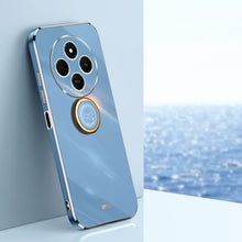 Load image into Gallery viewer, XINLI Straight Edge 6D Electroplate TPU Phone Case with Ring Holder, For Redmi 14C 4G, For Xiaomi Redmi Note 13 Pro 4G, For Xiaomi Redmi Note 13 4G, For Xiaomi Redmi 13C 5G, For Xiaomi Redmi K70E, For Xiaomi 14 Pro