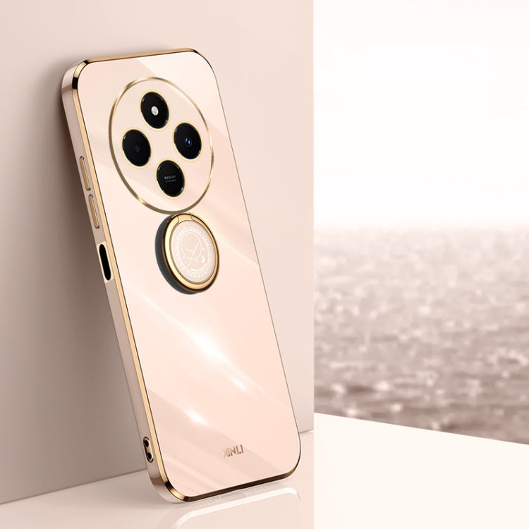 XINLI Straight Edge 6D Electroplate TPU Phone Case with Ring Holder, For Redmi 14C 4G, For Xiaomi Redmi Note 13 Pro 4G, For Xiaomi Redmi Note 13 4G, For Xiaomi Redmi 13C 5G, For Xiaomi Redmi K70E, For Xiaomi 14 Pro