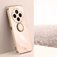 Load image into Gallery viewer, XINLI Straight Edge 6D Electroplate TPU Phone Case with Ring Holder, For Redmi 14C 4G, For Xiaomi Redmi Note 13 Pro 4G, For Xiaomi Redmi Note 13 4G, For Xiaomi Redmi 13C 5G, For Xiaomi Redmi K70E, For Xiaomi 14 Pro
