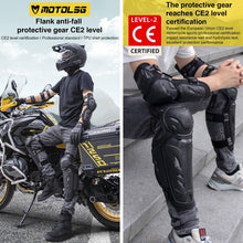 Load image into Gallery viewer, Motolsg Motorcycle Bicycle Riding Protective Gear, 2 in 1 Knee Pads, 2 in 1 Elbow Pads, 4 in 1 Elbow Pads