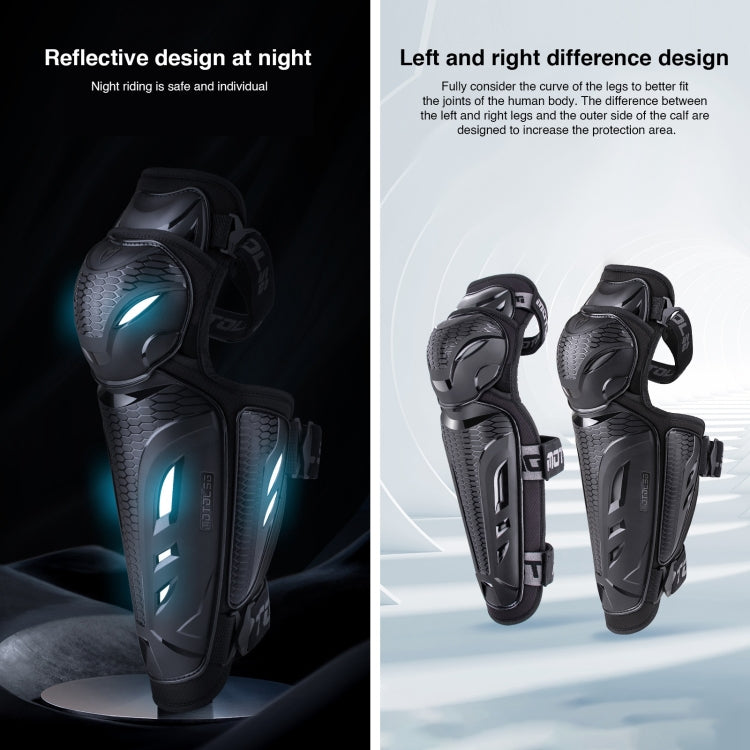 Motolsg Motorcycle Bicycle Riding Protective Gear, 2 in 1 Knee Pads, 2 in 1 Elbow Pads, 4 in 1 Elbow Pads