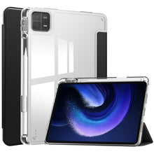 Load image into Gallery viewer, 3-fold Clear TPU Smart Leather Tablet Case, For Xiaomi Pad 6 / 6 Pro