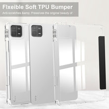 Load image into Gallery viewer, 3-fold Clear TPU Smart Leather Tablet Case, For Xiaomi Pad 6 / 6 Pro
