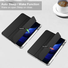 Load image into Gallery viewer, 3-fold Clear TPU Smart Leather Tablet Case, For Xiaomi Pad 6 / 6 Pro