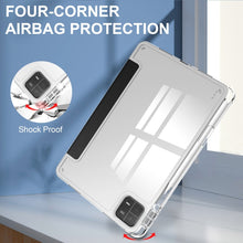 Load image into Gallery viewer, 3-fold Clear TPU Smart Leather Tablet Case, For Xiaomi Pad 6 / 6 Pro