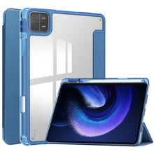 Load image into Gallery viewer, 3-fold Clear TPU Smart Leather Tablet Case, For Xiaomi Pad 6 / 6 Pro