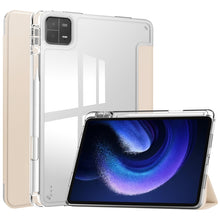 Load image into Gallery viewer, 3-fold Clear TPU Smart Leather Tablet Case, For Xiaomi Pad 6 / 6 Pro