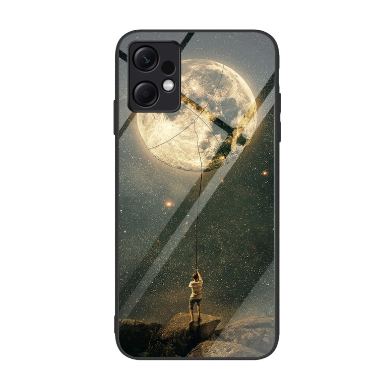 Colorful Painted Glass Phone Case, For Xiaomi Redmi Note 12 4G Global, For Xiaomi Redmi Note 12 Turbo
