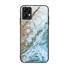 Load image into Gallery viewer, Marble Pattern Glass Protective Phone Case, For Xiaomi Redmi Note 12 4G Global, For Xiaomi Redmi Note 12 Turbo