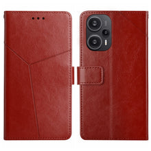 Load image into Gallery viewer, Y-shaped Pattern Flip Leather Phone Case, For Xiaomi 13T / 13T Pro, For Xiaomi Redmi 12 4G Global, For Xiaomi Poco F5, For Xiaomi Poco F5 Pro, For Xiaomi Redmi Note 12S