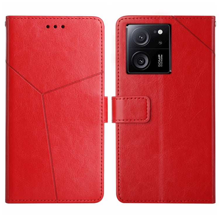Y-shaped Pattern Flip Leather Phone Case, For Xiaomi 13T / 13T Pro, For Xiaomi Redmi 12 4G Global, For Xiaomi Poco F5, For Xiaomi Poco F5 Pro, For Xiaomi Redmi Note 12S