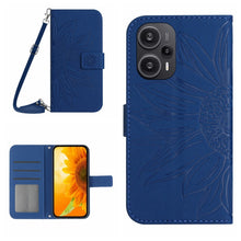 Load image into Gallery viewer, Skin Feel Sun Flower Embossed Flip Leather Phone Case with Lanyard, For Xiaomi Redmi 12 5G, For Xiaomi 13T / 13T Pro, For Xiaomi Redmi 12 4G Global, For Xiaomi Poco F5