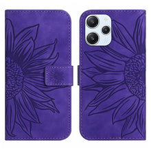 Load image into Gallery viewer, Skin Feel Sun Flower Embossed Flip Leather Phone Case with Lanyard, For Xiaomi Redmi 12 5G, For Xiaomi 13T / 13T Pro, For Xiaomi Redmi 12 4G Global, For Xiaomi Poco F5