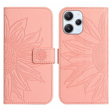 Load image into Gallery viewer, Skin Feel Sun Flower Embossed Flip Leather Phone Case with Lanyard, For Xiaomi Redmi 12 5G, For Xiaomi 13T / 13T Pro, For Xiaomi Redmi 12 4G Global, For Xiaomi Poco F5