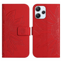 Load image into Gallery viewer, Skin Feel Sun Flower Embossed Flip Leather Phone Case with Lanyard, For Xiaomi Redmi 12 5G, For Xiaomi 13T / 13T Pro, For Xiaomi Redmi 12 4G Global, For Xiaomi Poco F5