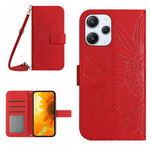 Load image into Gallery viewer, Skin Feel Sun Flower Embossed Flip Leather Phone Case with Lanyard, For Xiaomi Redmi 12 5G, For Xiaomi 13T / 13T Pro, For Xiaomi Redmi 12 4G Global, For Xiaomi Poco F5