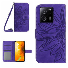 Load image into Gallery viewer, Skin Feel Sun Flower Embossed Flip Leather Phone Case with Lanyard, For Xiaomi Redmi 12 5G, For Xiaomi 13T / 13T Pro, For Xiaomi Redmi 12 4G Global, For Xiaomi Poco F5