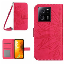 Load image into Gallery viewer, Skin Feel Sun Flower Embossed Flip Leather Phone Case with Lanyard, For Xiaomi Redmi 12 5G, For Xiaomi 13T / 13T Pro, For Xiaomi Redmi 12 4G Global, For Xiaomi Poco F5