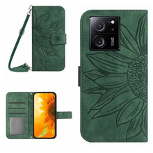 Load image into Gallery viewer, Skin Feel Sun Flower Embossed Flip Leather Phone Case with Lanyard, For Xiaomi Redmi 12 5G, For Xiaomi 13T / 13T Pro, For Xiaomi Redmi 12 4G Global, For Xiaomi Poco F5