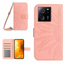 Load image into Gallery viewer, Skin Feel Sun Flower Embossed Flip Leather Phone Case with Lanyard, For Xiaomi Redmi 12 5G, For Xiaomi 13T / 13T Pro, For Xiaomi Redmi 12 4G Global, For Xiaomi Poco F5