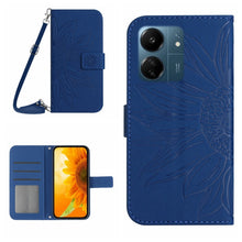 Load image into Gallery viewer, Skin Feel Sun Flower Embossed Flip Leather Phone Case with Lanyard, For Xiaomi 14 Ultra, For Xiaomi 14 Pro, For Xiaomi 14, For Xiaomi Redmi 13C 4G