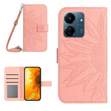 Load image into Gallery viewer, Skin Feel Sun Flower Embossed Flip Leather Phone Case with Lanyard, For Xiaomi 14 Ultra, For Xiaomi 14 Pro, For Xiaomi 14, For Xiaomi Redmi 13C 4G