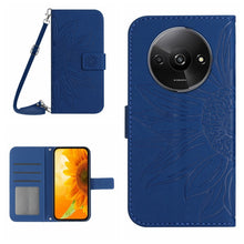 Load image into Gallery viewer, Skin Feel Sun Flower Embossed Flip Leather Phone Case with Lanyard, For Xiaomi Redmi 13 4G Global / 5G Global, For Xiaomi Redmi A3, For Xiaomi Redmi Note 13 4G Global, For Xiaomi Redmi 13C 5G