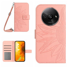 Load image into Gallery viewer, Skin Feel Sun Flower Embossed Flip Leather Phone Case with Lanyard, For Xiaomi Redmi 13 4G Global / 5G Global, For Xiaomi Redmi A3, For Xiaomi Redmi Note 13 4G Global, For Xiaomi Redmi 13C 5G