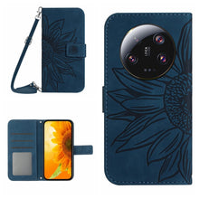 Load image into Gallery viewer, Skin Feel Sun Flower Embossed Flip Leather Phone Case with Lanyard, For Xiaomi 14 Ultra, For Xiaomi 14 Pro, For Xiaomi 14, For Xiaomi Redmi 13C 4G