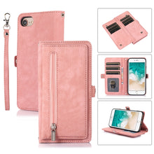 Load image into Gallery viewer, Zipper Card Slot Buckle Wallet Leather Phone Case