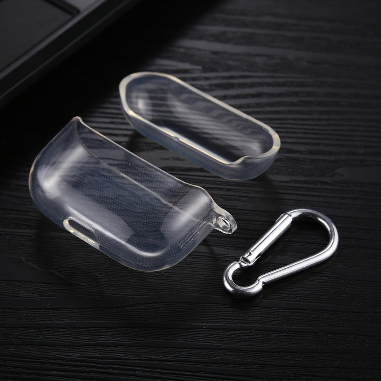 Transparent TPU Soft Earphone Protective Case with Hook, For AirPods 1 / 2 TPU, For AirPods Pro TPU