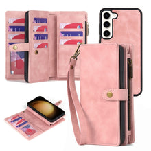 Load image into Gallery viewer, Zipper Wallet Magnetic Detachable Leather Phone Case, For Samsung Galaxy S23 5G, For Samsung Galaxy S23+ 5G, For Samsung Galaxy S23 Ultra 5G, For Samsung Galaxy S22 5G, For Samsung Galaxy S22+ 5G, For Samsung Galaxy S22 Ultra 5G, For Samsung Galaxy S21...