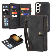 Load image into Gallery viewer, Zipper Wallet Magnetic Detachable Leather Phone Case, For Samsung Galaxy S23 5G, For Samsung Galaxy S23+ 5G, For Samsung Galaxy S23 Ultra 5G, For Samsung Galaxy S22 5G, For Samsung Galaxy S22+ 5G, For Samsung Galaxy S22 Ultra 5G, For Samsung Galaxy S21...