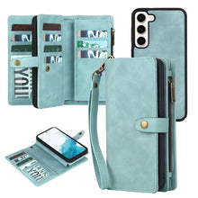 Load image into Gallery viewer, Zipper Wallet Magnetic Detachable Leather Phone Case, For Samsung Galaxy S23 5G, For Samsung Galaxy S23+ 5G, For Samsung Galaxy S23 Ultra 5G, For Samsung Galaxy S22 5G, For Samsung Galaxy S22+ 5G, For Samsung Galaxy S22 Ultra 5G, For Samsung Galaxy S21...