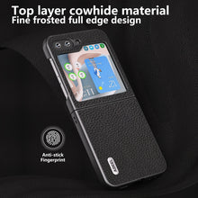 Load image into Gallery viewer, ABEEL Genuine Leather Litchi Texture Phone Case