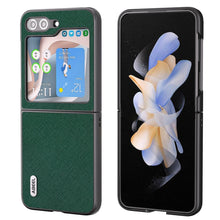 Load image into Gallery viewer, ABEEL Cross Texture Genuine Leather Phone Case