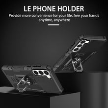 Load image into Gallery viewer, Ring Holder Armor Hybrid Phone Case, For Samsung Galaxy S23 5G, For Samsung Galaxy S23+ 5G, For Samsung Galaxy S23 Ultra 5G, For Samsung Galaxy A13 4G, For Samsung Galaxy A13 5G, For Samsung Galaxy A14 5G, For Samsung Galaxy A23 5G / 4G                ...