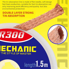 Load image into Gallery viewer, MECHANIC R300 1.5M Suction Tin Wire, MECHANIC R300 1.5M 1MM, MECHANIC R300 1.5M 2MM, MECHANIC R300 1.5M 4MM