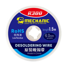Load image into Gallery viewer, MECHANIC R300 1.5M Suction Tin Wire, MECHANIC R300 1.5M 1MM, MECHANIC R300 1.5M 2MM, MECHANIC R300 1.5M 4MM
