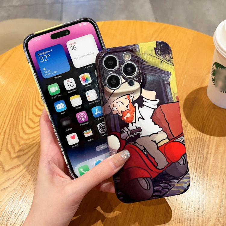 Oil Painting Pattern Glossy PC Phone Case, For iPhone X / XS, For iPhone XR, For iPhone XS Max, For iPhone 8 Plus / 7 Plus